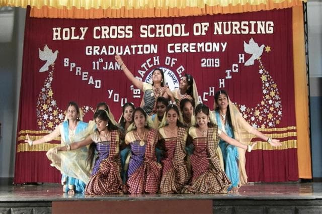 Holy Cross College of Nursing Chamarajnagar Graduation Ceremony - 2019 photo 1